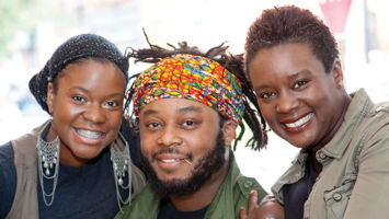 After winning praise and fans with Vital, their Jamaican restaurant in Montclair, Kanika (left), Kwame and Nataki Williams have opened Freetown Café in Newark.
