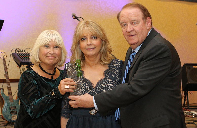 Celina Levy, Mary Jo Codey and former governor Richard J. Codey holding the Codey Award.