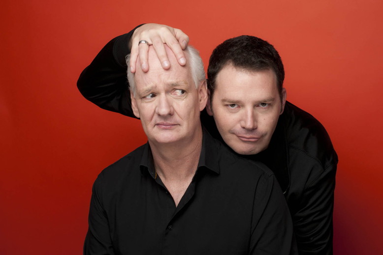 Colin Mochrie & Brad Sherwood crack up in Morristown.