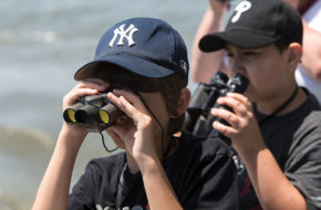 Cape May Whale Watcher passengers stay on the lookout for marine life.