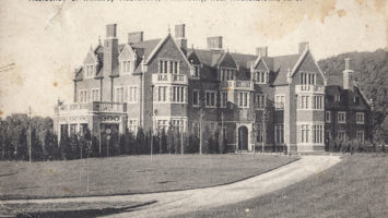 Rutherfurd Hall depicted on a post card, circa 1906.