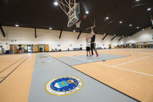 The base is also home to a full-court gym.