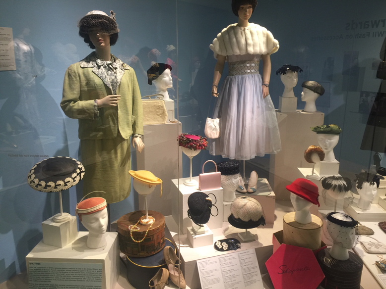 1947-1955. "Fashion Forwards: A Survey of Post WWII Fashion Accessories" at Morris Museum.
