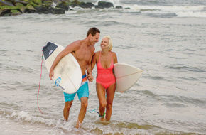 Matt and Christina Kreiger, who live in Aberdeen, are avid surfers.