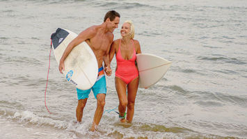 Matt and Christina Kreiger, who live in Aberdeen, are avid surfers.