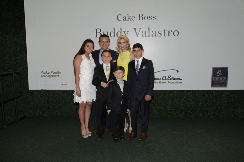 Celebrity baker Buddy "The Cake Boss" Valastro, pictured with his family, was among the night's honorees.