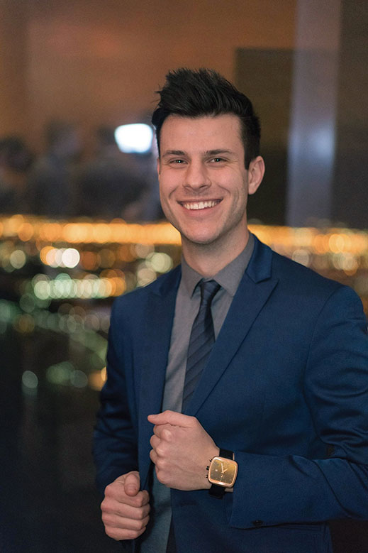 Edison native Jonathan Ferrer shows off his first design, the rose-gold Brew chronograph. The company’s name reflects Ferrer’s passion for custom timepieces and coffee.