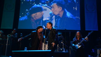 Miami Steven Van Zandt performing with longtime friend and collaborator Bruce Springsteen.