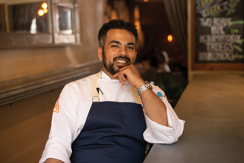 Agricola: "You have to keep the energy up so the people working with you keep the same energy," says executive chef Mitresh Saraiya.