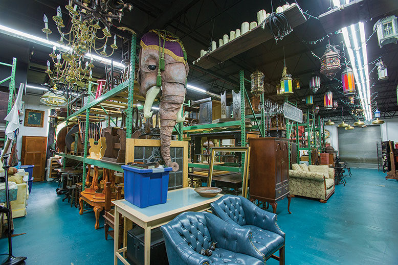 The Shakespeare Theatre of New Jersey needed a place for its stuff. It found that, and rehearsal and design space to boot, in an old valve factory in Florham Park.