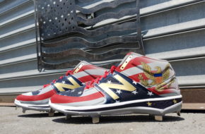 Michael Perez created these July 4th cleats for Chicago White Sox pitcher Hector Santiago.