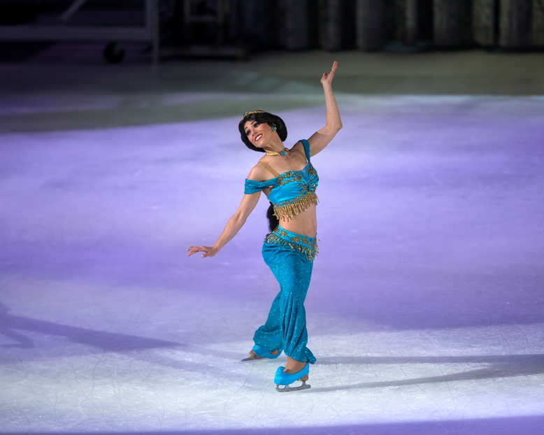 Jessica Hatfield portrays Jasmine in Disney on Ice.