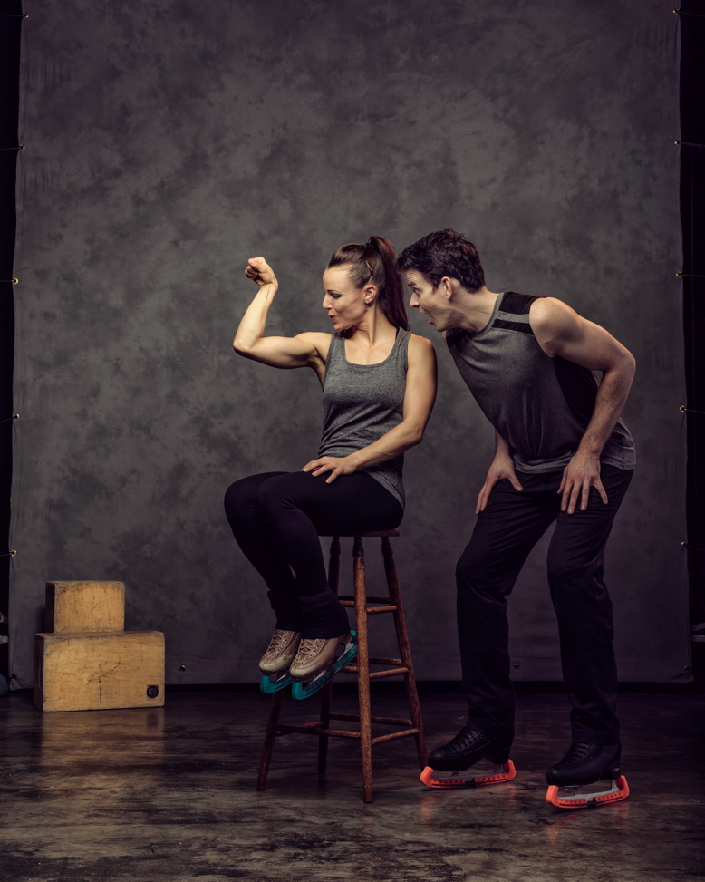 Jessica and Brendyn Hatfield, world-class ice skaters. 