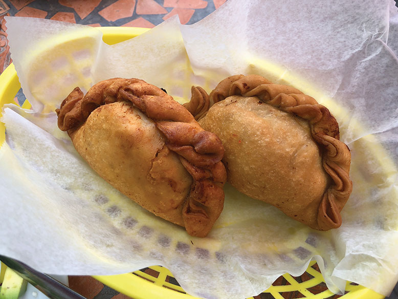 House-made empanadas.