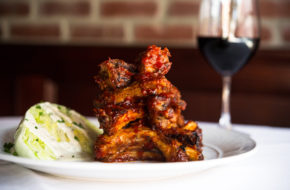 Pork ribs at Roots in Morristown