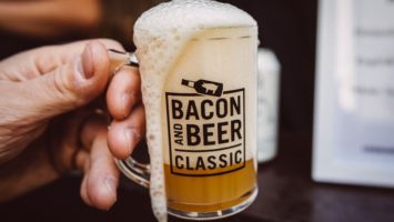Beer mug from Bacon and Beer Classic in Jersey City