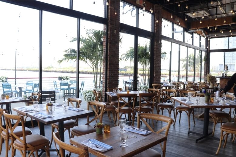 Interior of Battello in Jersey City, New Jersey