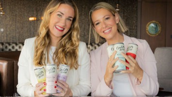 Owl Brews founders Maria Littlefield, left, and Jennie Ripps clutch their summer quenchers.
