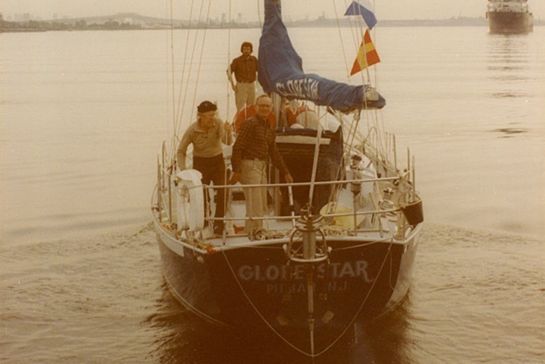 Marvin Creamer and his crew on the "Globe Star"