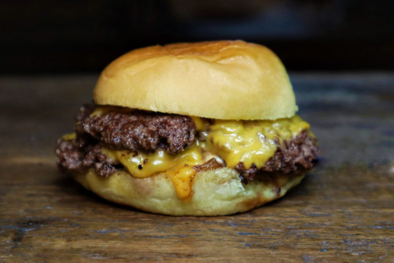 A burger from Eighty Twenty in Westwood