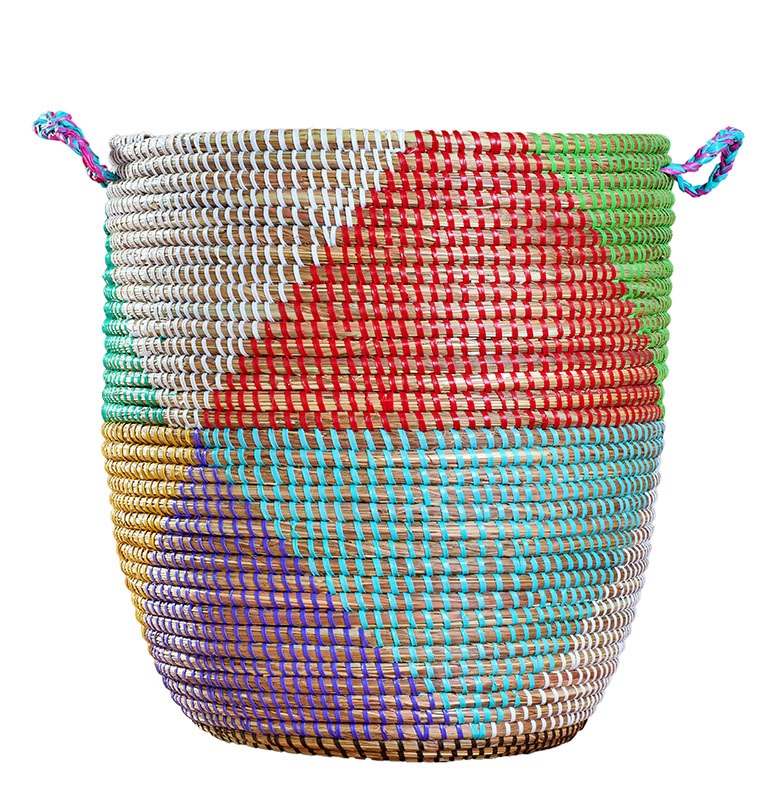 Colorful Expedition Subsahara woven basket