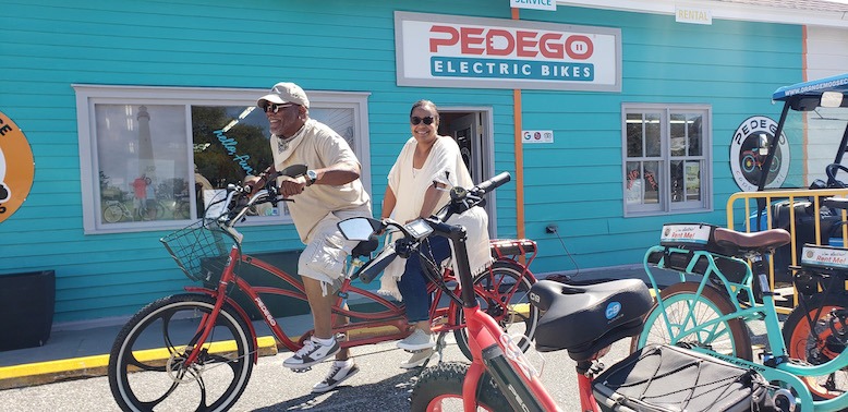 A tandem bike ride in Cape May, NJ