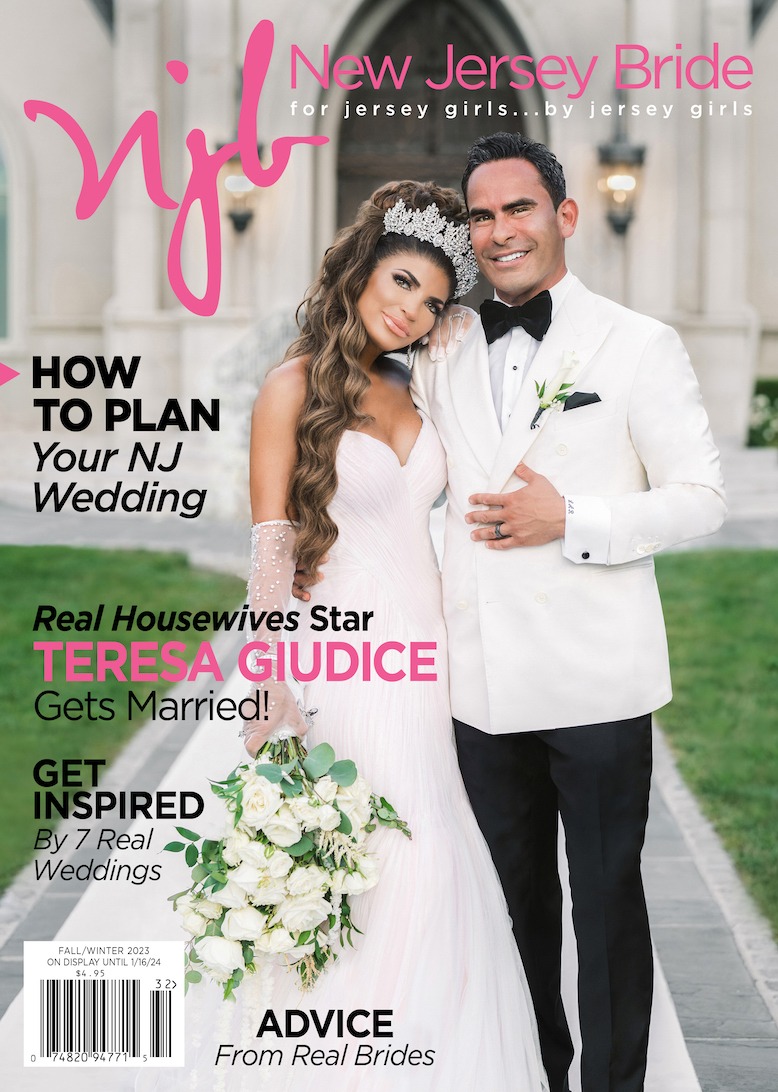 Teresa Giudice and Louie Ruelas on the cover of New Jersey Bride magazine