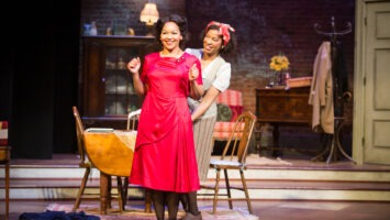 Crystal A. Dickinson and Maya Jackson share the stage in Blues for an Alabama Sky at the McCarter Theatre.