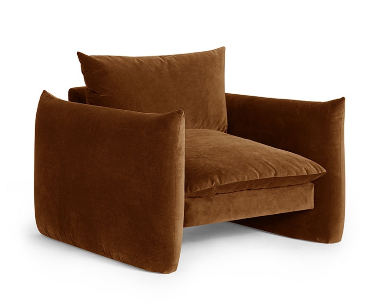 Cognac-colored chair