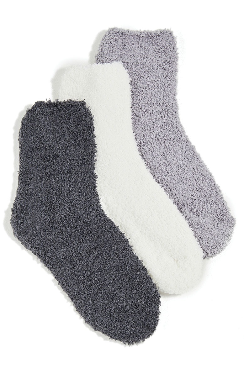 Trio of fluffy socks from Nordstrom