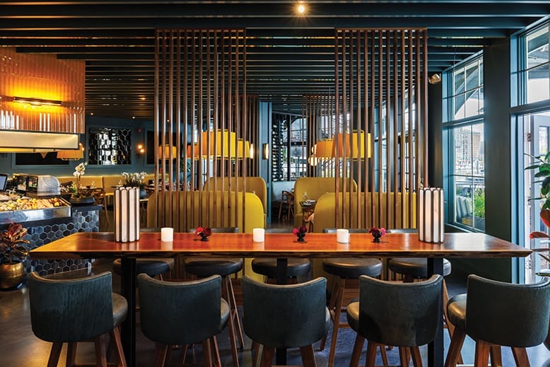 Interior of the Feathered Fox in Jersey City, New Jersey