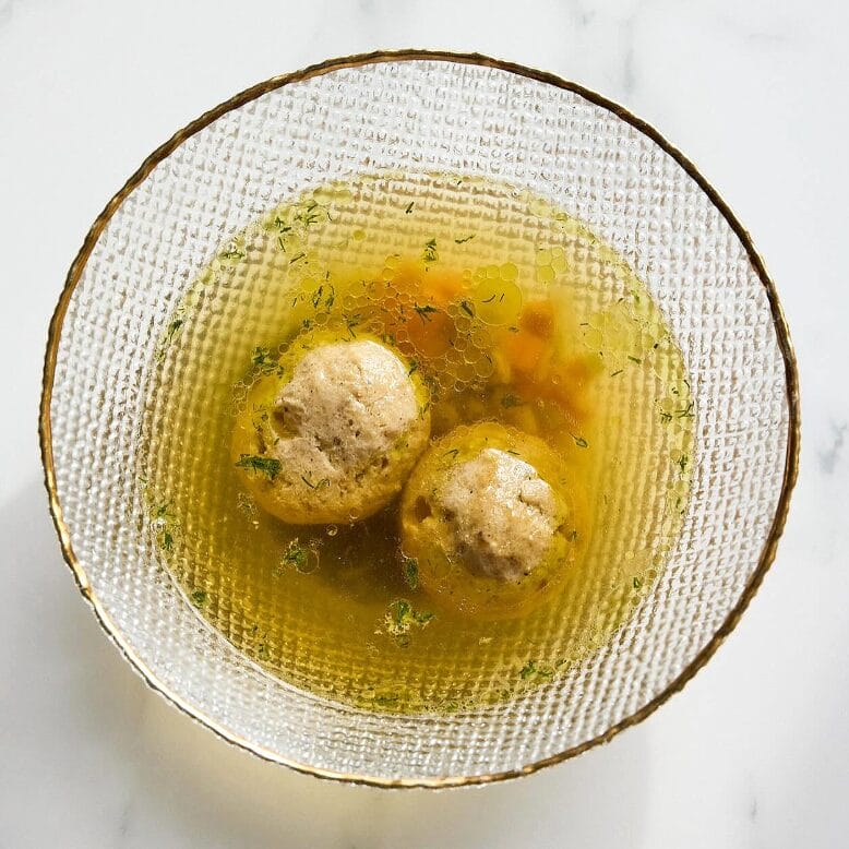 Matzo ball soup at Judy and Harry's in Asbury Park, New Jersey