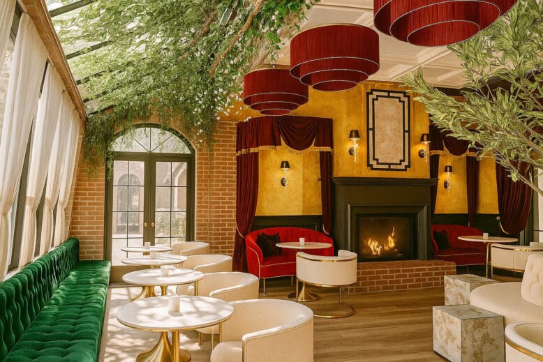 Interior of Olea in Spring Lake, New Jersey