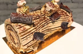 Bûche de Noël from Jayce Baudry French Pastry in Montclair, New Jersey