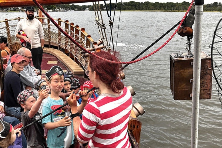 Young adventurers aboard Pirate Adventures Jersey Shore