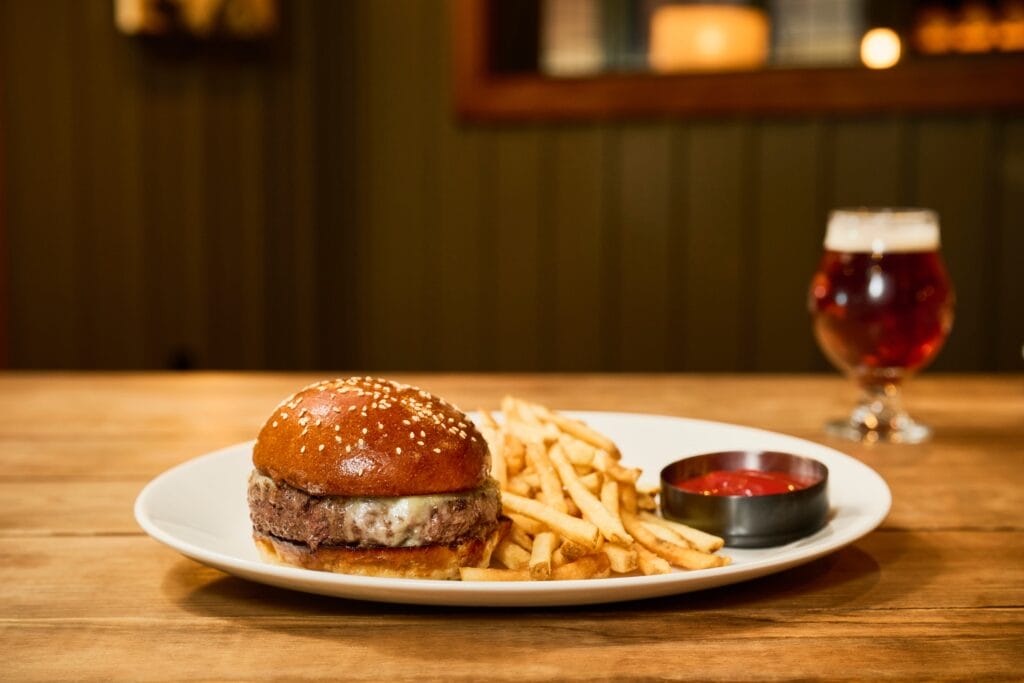 Secret burger at Black Horse Tavern & Pub