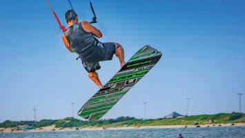 This spot in the Sandy Hook Bay/Raritan Bay is popular for kiteboarding.