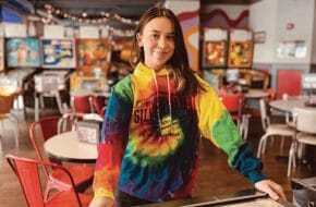 Girl at Silverball Retro Arcade in Asbury Park