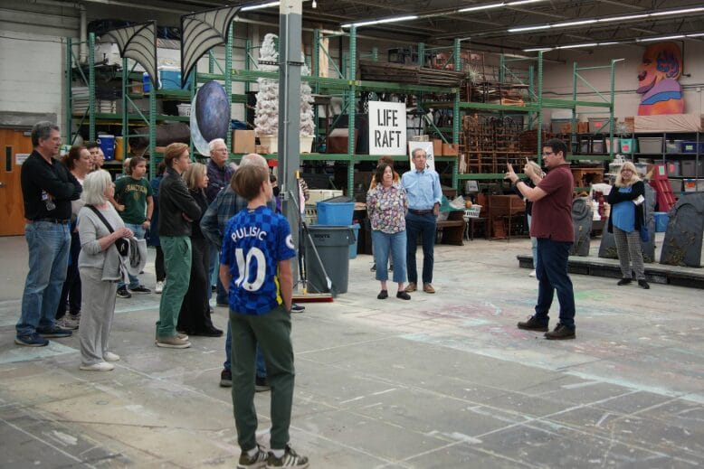 A tour at the Thomas H. Kean Theatre Factory, at Shakespeare Theatre of NJ in Florham Park, New Jersey