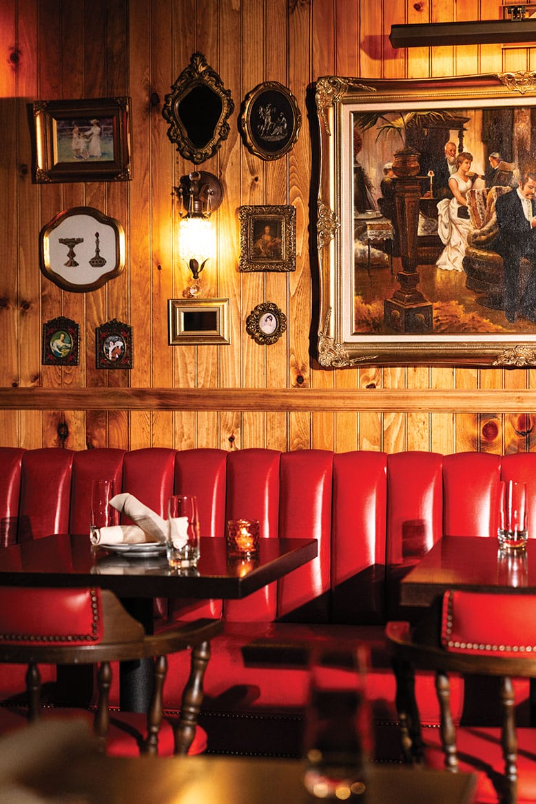 The dining room at The 130 Club in Tenafly, New Jersey