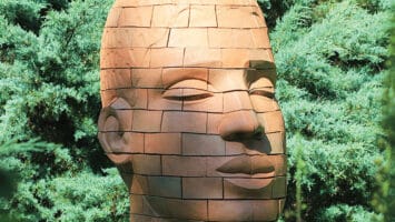 "Gabriella" sculpture at Laurelwood Arboretum in Wayne, New Jersey