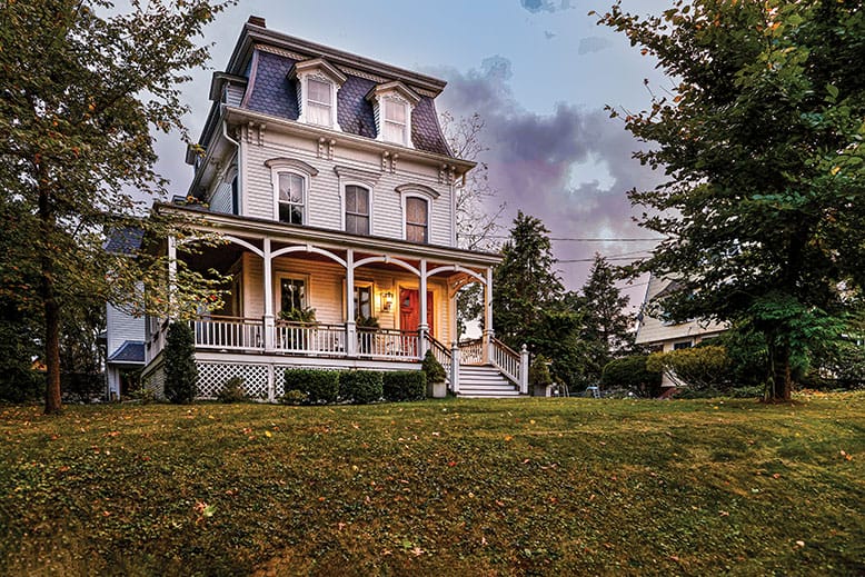 The Elm Street home that inspired the Addams Family house.