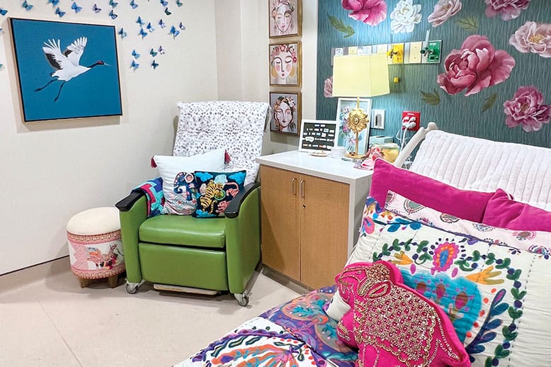 Kate Dawson's hospital room