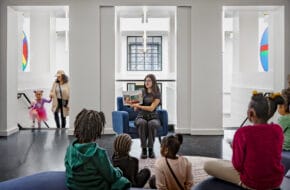 The newly renovated Learning and Engagement Center at the Newark Museum of Art in Newark, New Jersey
