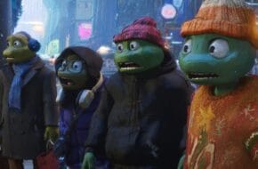 The Teenage Mutant Ninja Turtles in New York City.