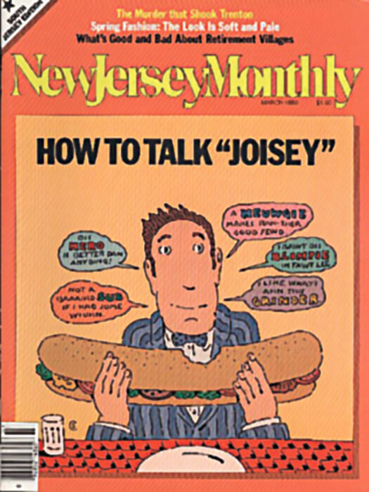 March 1980 cover of New Jersey Monthly magazine: "How to Talk 'Joisey'"