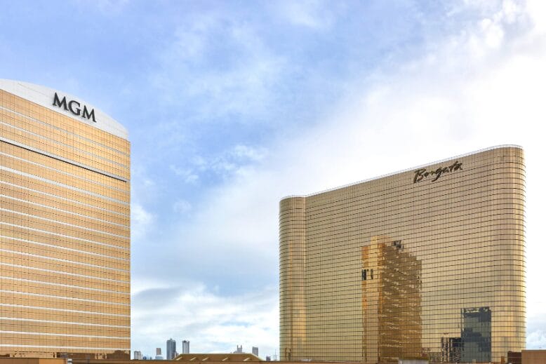 The Borgata and MGM Tower in Atlantic City, New Jersey