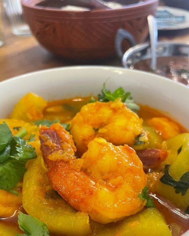 The lau chingri at Korai Kitchen in Jersey City, New Jersey