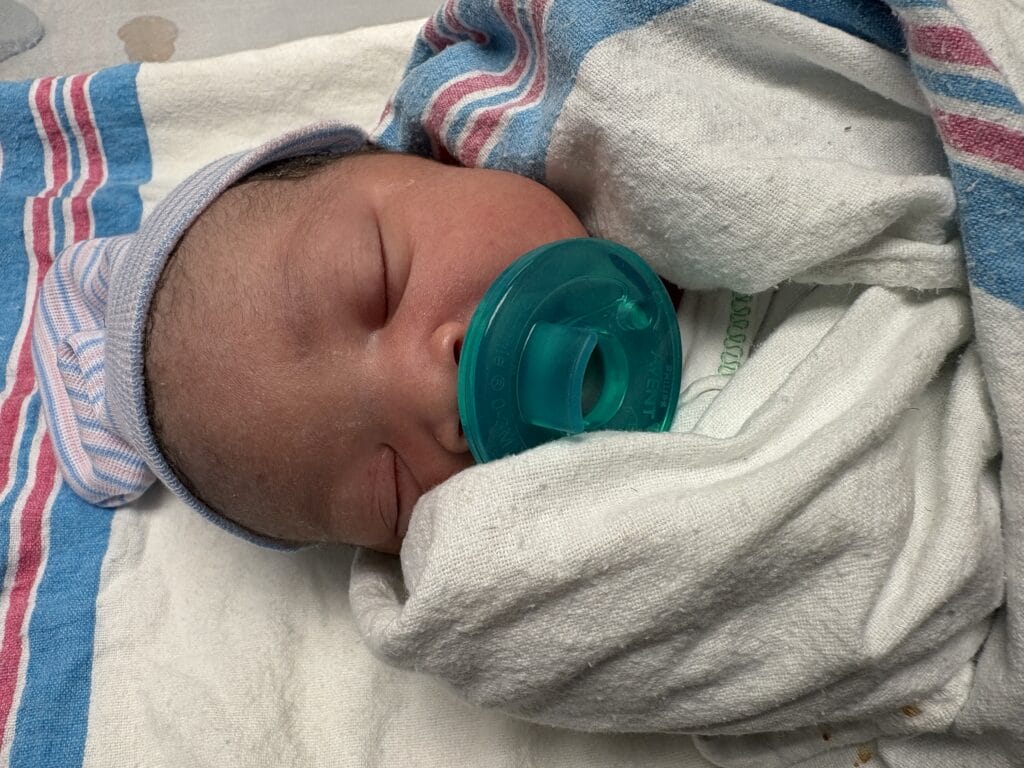 Newborn Nova at Hackensack Meridian Mountainside Medical Center in Montclair, New Jersey