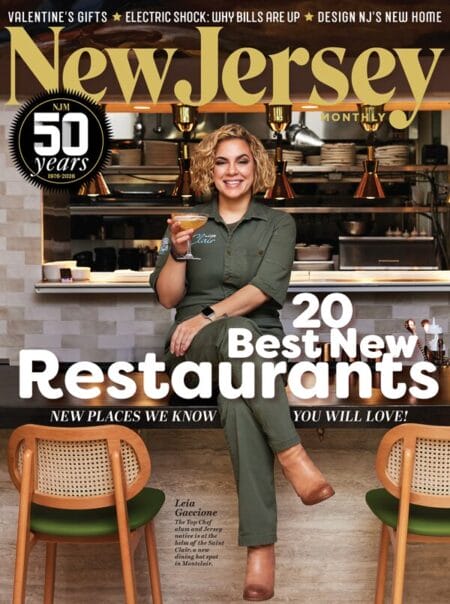 February 2026 cover of New Jersey Monthly magazine featuring Leia Gaccione